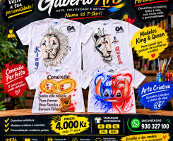 Comprar T-Shirts Personalizadas Gilberto Art 4.000 Kz