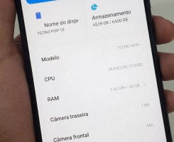 A venda Tecno Pop 10 64GB 5000mAh